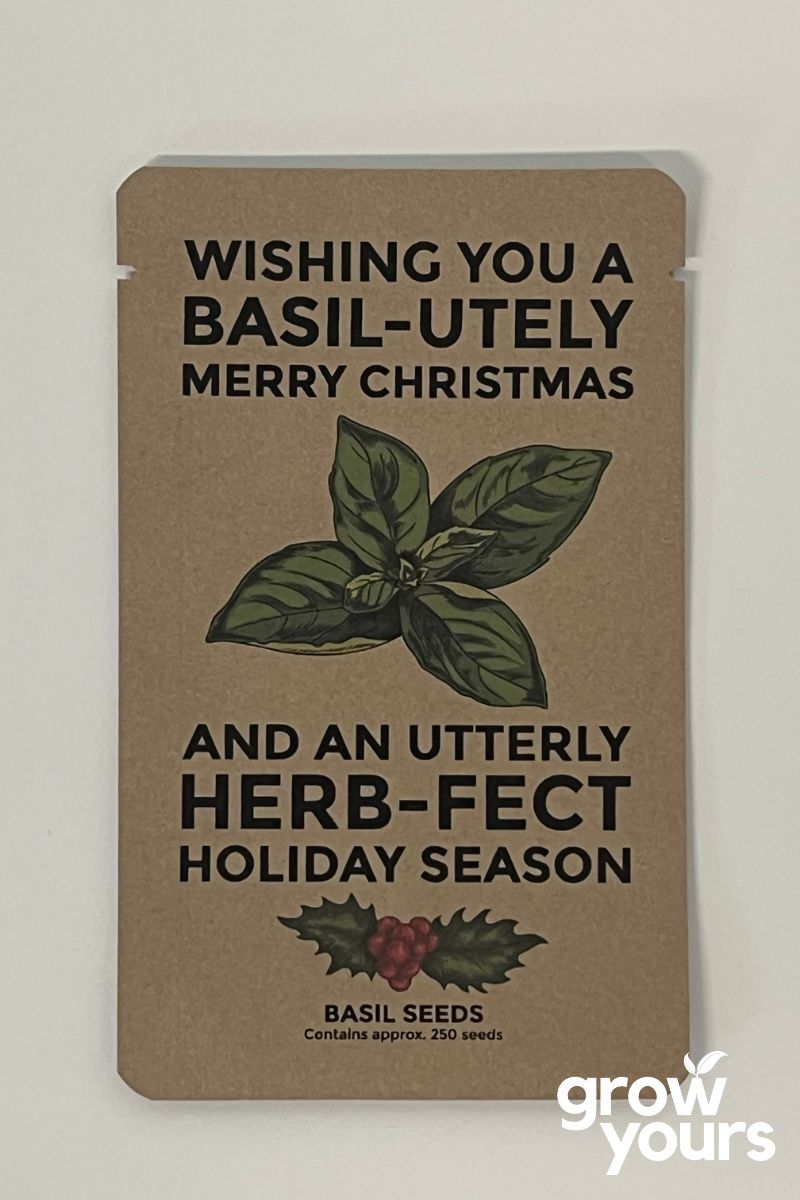 Basil - Festive Season Christmas Seed Packet
