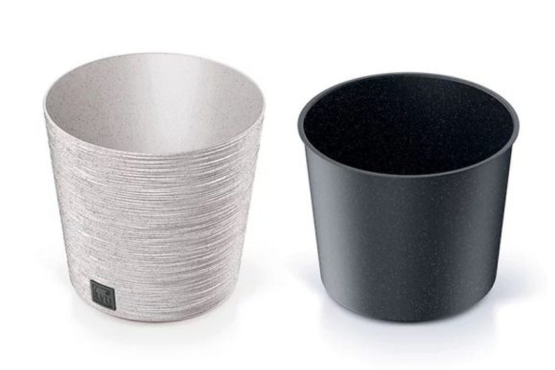 Furu Round ECO Wood Pot - White 9L