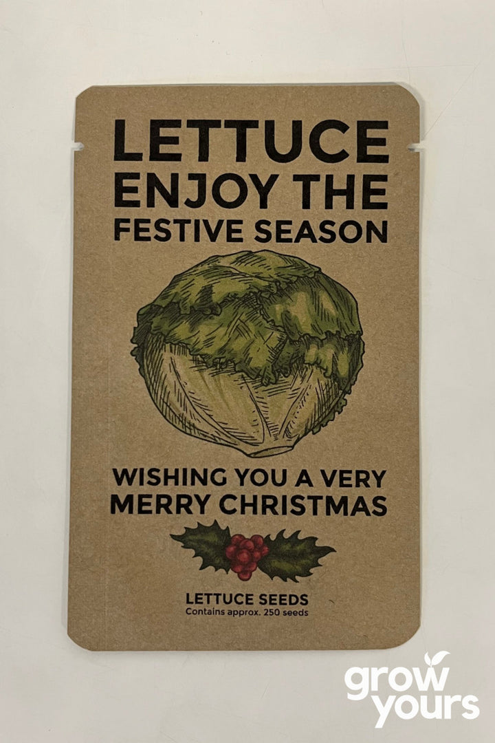 Lettuce - Festive Season Christmas Seed Packet